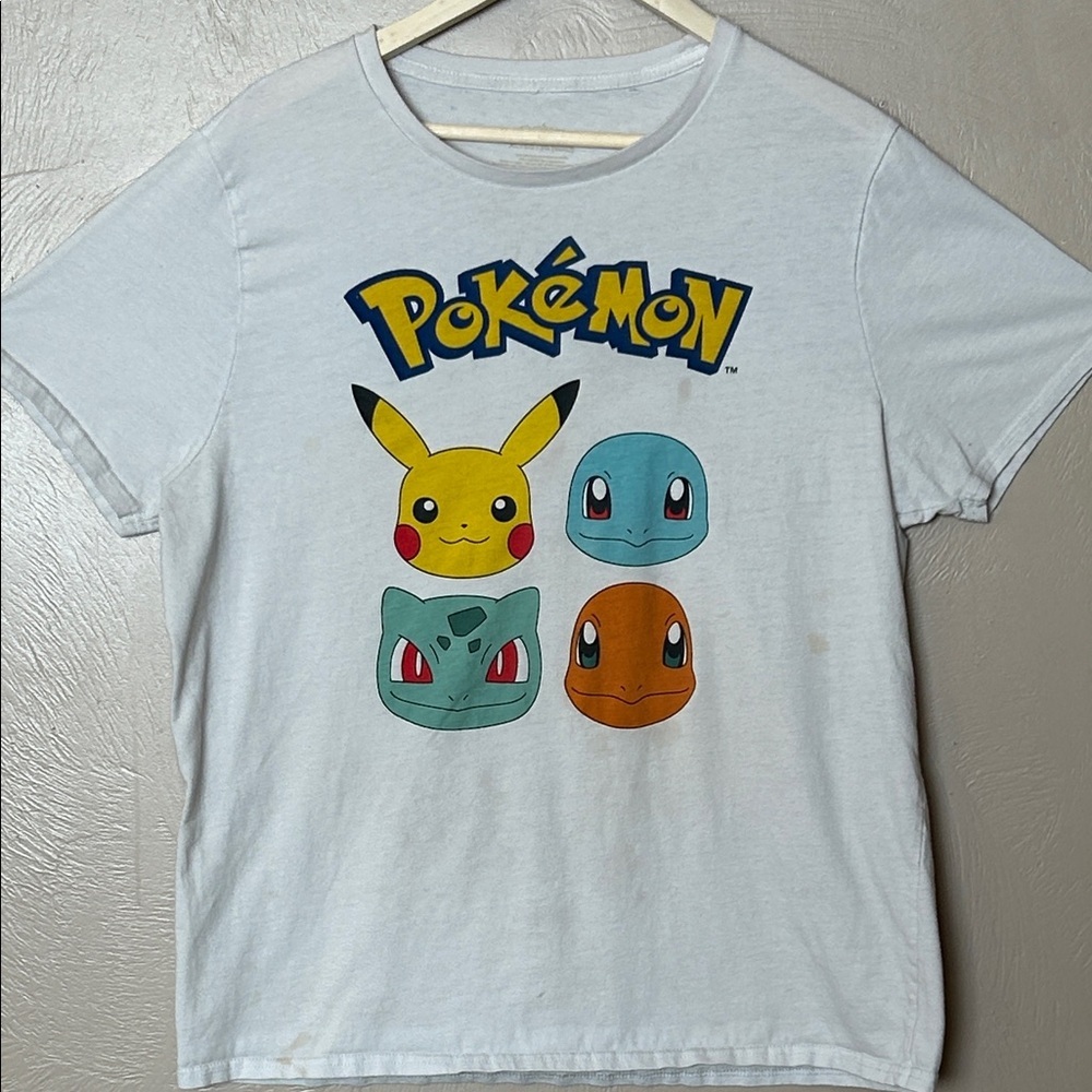 Pokemon and Friends Men’s Graphic T-Shirt - White. Size XL. Pre- Own.